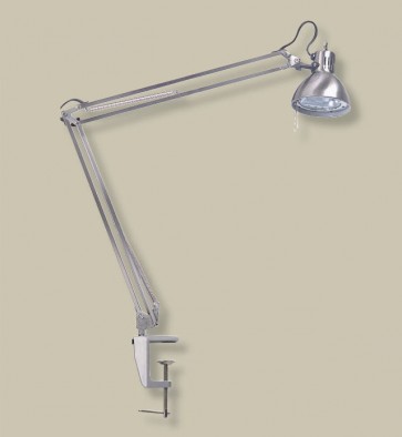 Equipoise Swing Arm Lamp in Satin Chrome Artcraft Superlux