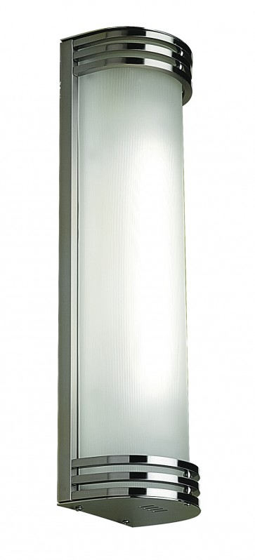 Metropolis Wall Light with Fluted Glass Diffuser Arte Vetro