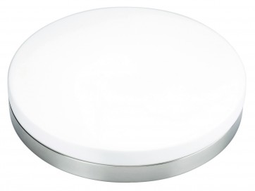 Aurora Ceiling Light with Opal Glass in Black / Chrome Brilliant Lighting