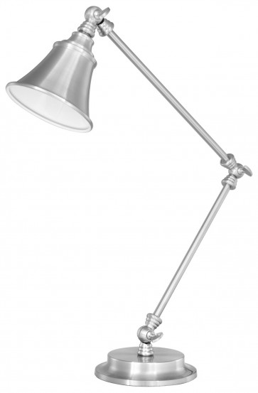 Byron Desk Lamp in Brushed Steel Brilliant Lighting