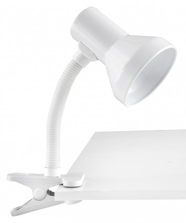 Ozzie Desk Lamp in White Brilliant Lighting