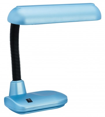 Poddy Fluorescent Desk Lamp in Blue Brilliant Lighting