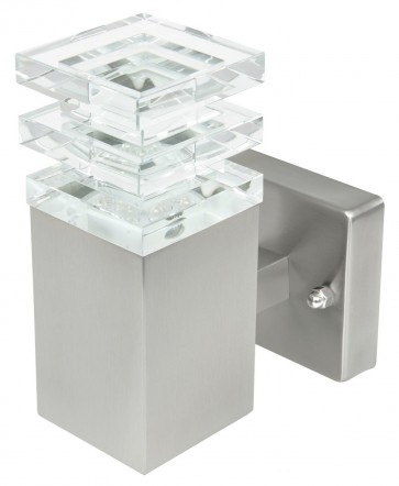 Tigris Sixteen Light Outdoor Wall Lantern in Stainless Steel Brilliant Lighting