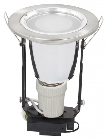 Uni 8 One Light Fixed Downlight in Brushed Steel Brilliant Lighting