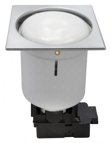 Uni Fluorescent Recessed Light in Brushed Steel Brilliant Lighting