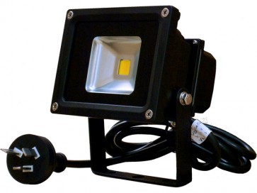 10W LED Floodlight in Warm White Black CLA Lighting