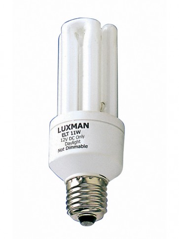 12V DC 11W Globe Fluorescent Bulb 6000 Hours in Day Light CLA Lighting