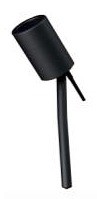 12V MR16 Short Single Adjustable Garden Spike Spotlight in Black CLA Lighting