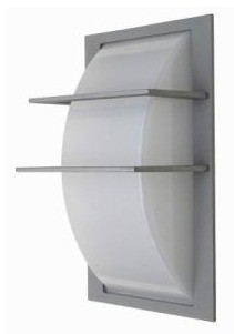 2 Bar Curved Diffuser Wall Light in Grey CLA Lighting