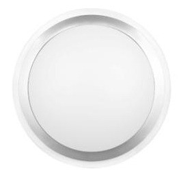 22W Circular T5 Oyster Clear Poly Trim in Silver / Opal CLA Lighting