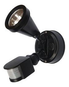 240V G9 Single Sensor Security Spotlight in Black CLA Lighting