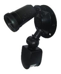 240V PAR38 Single Sensor Security Spotlight in Black CLA Lighting