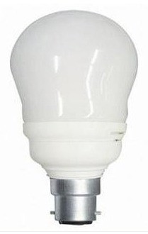 240V T2 BC Globe Spiral Energy Saving Fluorescent Bulb 6000 Hours CLA Lighting