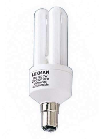 7W SBC Mini Base Luxman Energy Saving CFL 12000 Hours CLA Lighting