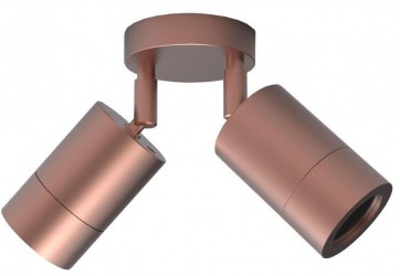 Double / Adjustable Long Body Wall Pillar Light in Copper CLA Lighting
