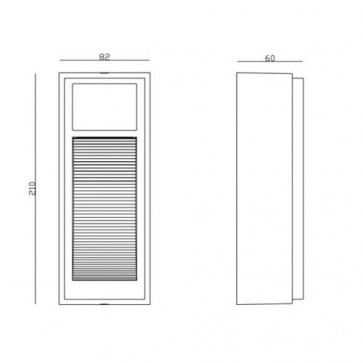 Exterior LED Rectangle Surface Mount Wall/Step Light CLA Lighting
