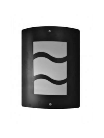 Wave Wall Mask in Stainless Steel Black CLA Lighting