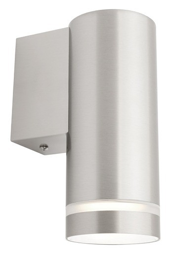 Barbados Fixed Wall Light in Stainless Steel Cougar