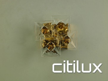 Cyma 2 Light Wall Light Gold Citilux