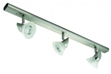 Four Light Adjustable Ceiling Spotlight with Step Glass Domus Lighting