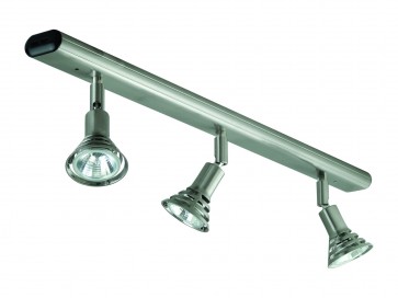 Three Light Adjustable Bar Ceiling Spotlight Step Glass Domus Lighting