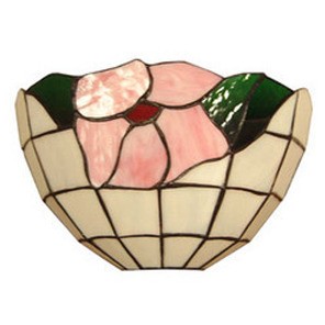 Wall Sconce with Pink Flower Design Domus Lighting