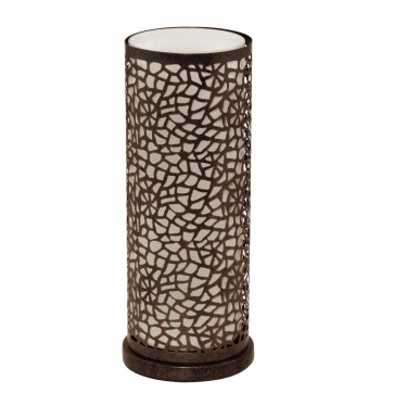 Almera Mesh 1 Light Table Lamp in Brown Antique Eglo Lighting