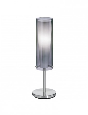 Pinto Nero 1 Light Table Lamp in Nickel Matt Eglo Lighting
