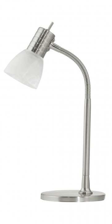 Prince 1 Light Table Lamp in Nickel Matt Eglo Lighting