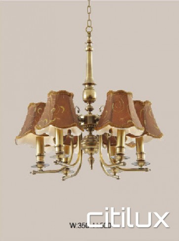 Elvina Bay Classic European Style Brass Pendant Light Elegant Range Citilux