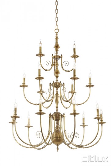 Engadine Classic European Style Brass Pendant Light Elegant Range Citilux