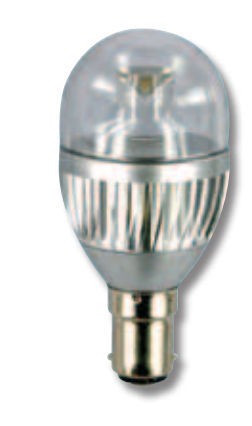 Evergreen LED B15 Fancy Round Lamp in 4500K Cool White Evergreen LED Lighting