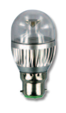 Evergreen LED B22 Fancy Round Lamp in 4500K Cool White Evergreen LED Lighting
