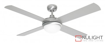 Grange 1300 Ceiling Fan with Light Bruhsed Steel MEC