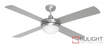 Caprice 1300 Ceiling Fan with B22 Light Brushed Steel MEC