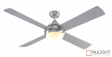 Caprice DC 1300 DC Ceiling Fan with Light Brushed Steel MEC
