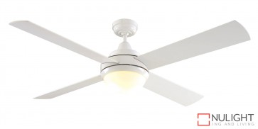 Caprice DC 1300 DC Ceiling Fan with Light White MEC