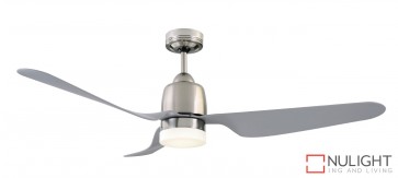 Manly 1300 DC Ceiling Fan with LED Light Brushed Chrome MEC