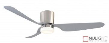 City 1300 DC Ceiling Fan with LED Light Brushed Chrome MEC