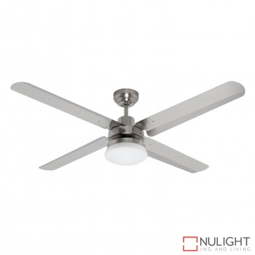 Sirocco 1300 DC Ceiling Fan with Light Brushed Chrome MEC