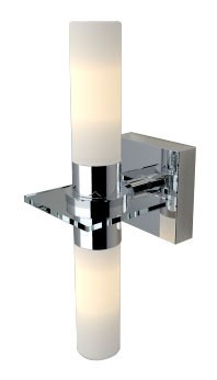 Linea Cristallo Two Light Wall Bracket Light in Chrome Fiorentino