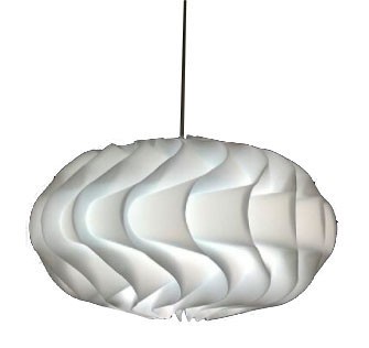 Linea Erena One Light Pendant in White Fiorentino Lighting