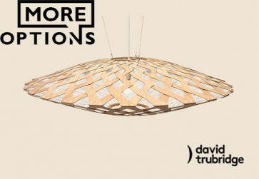 Flax White 1 side David Trubridge Pendant DAV