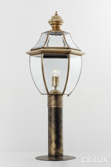 Greenwich Traditional Outdoor Brass Made Post Light Elegant Range Citilux