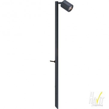 12V LED One Light Adjustable Outdoor Spike Spotlight in Black Havit