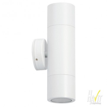 12V LED Tivah Outdoor Up/Down Wall Pillar Light in White Havit