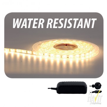 1m 3528 LED IP65 Strip Lighting Kit in Warm White Havit