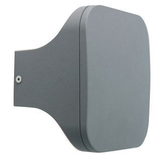 LED Up/Down Wall Light with Tempered Glass in Dark Grey Havit