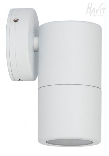 Single Fixed Wall Pillar Light in White Havit