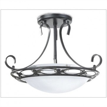 Bargo Curve Semi Flush Mount with T5 Tube Hermosa Lighting